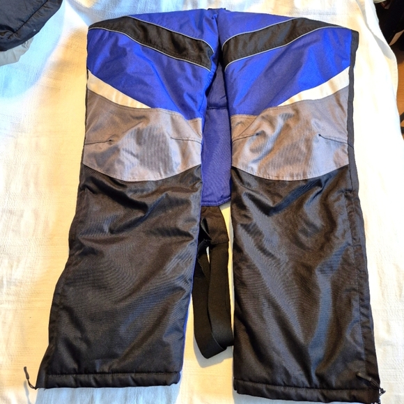 Mossi men's size 2X Large blue & black insulated warm bib snow pants EUC - Picture 7 of 13